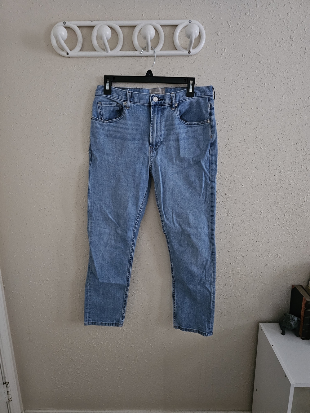 Everlane Women's Straight Leg Jeans in Light Blue Denim